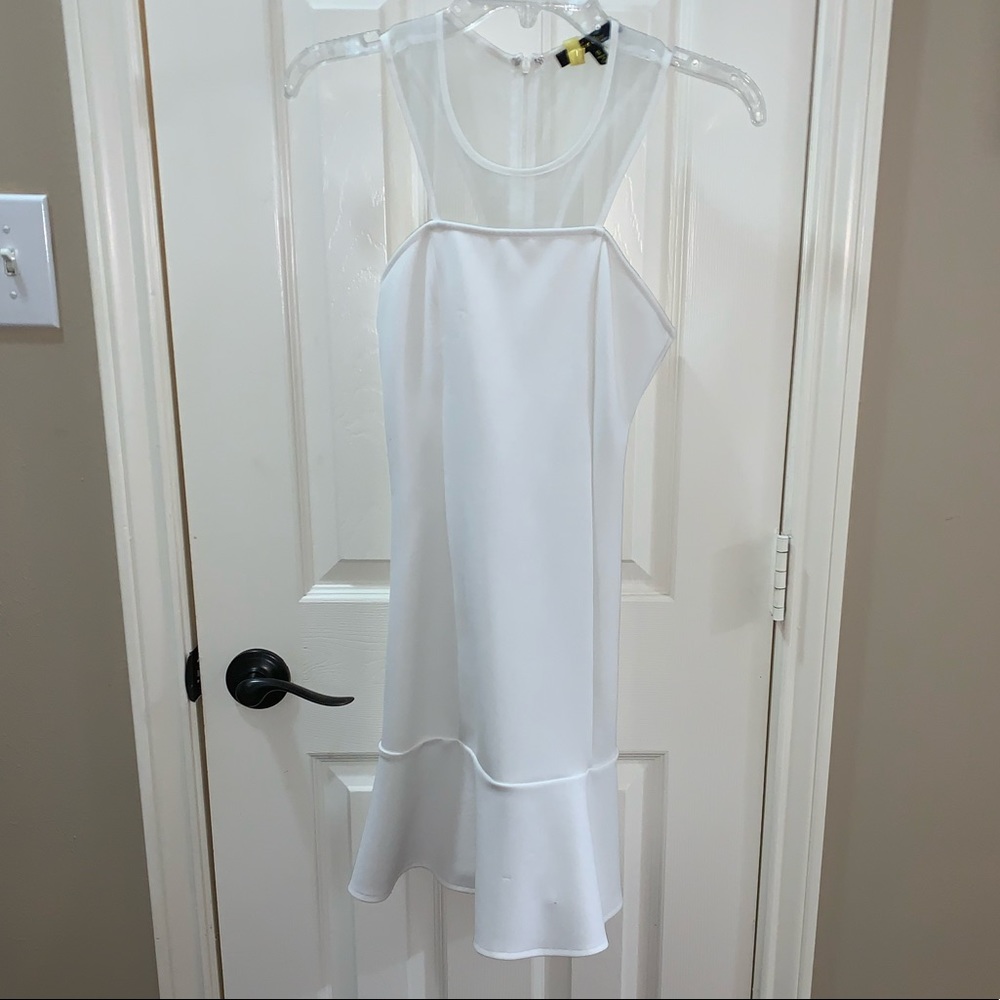 White Form Fitted Dress